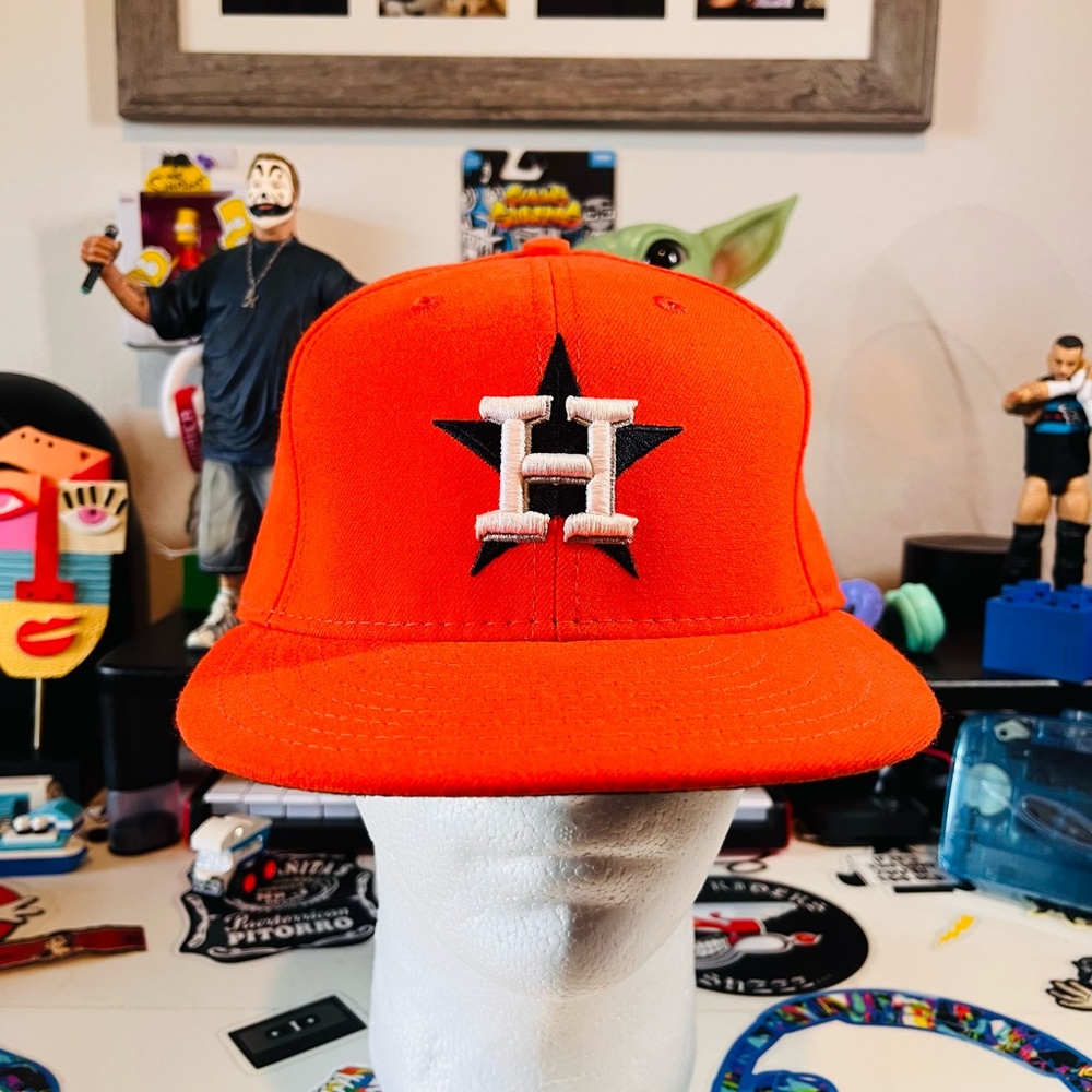 Houston  Astros  New Era Fitted  Hat Cap MLB 7 3/8